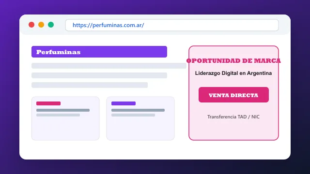 Modelo de aplicación comercial y proyectos digitales para perfuminas.com.ar